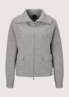 Tricot jasje in blousonstijl met 2-wegritssluiting thumbnail 6