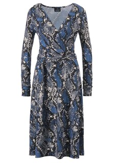 Bedrucktes Kleid in Wickel-Optik thumbnail 1