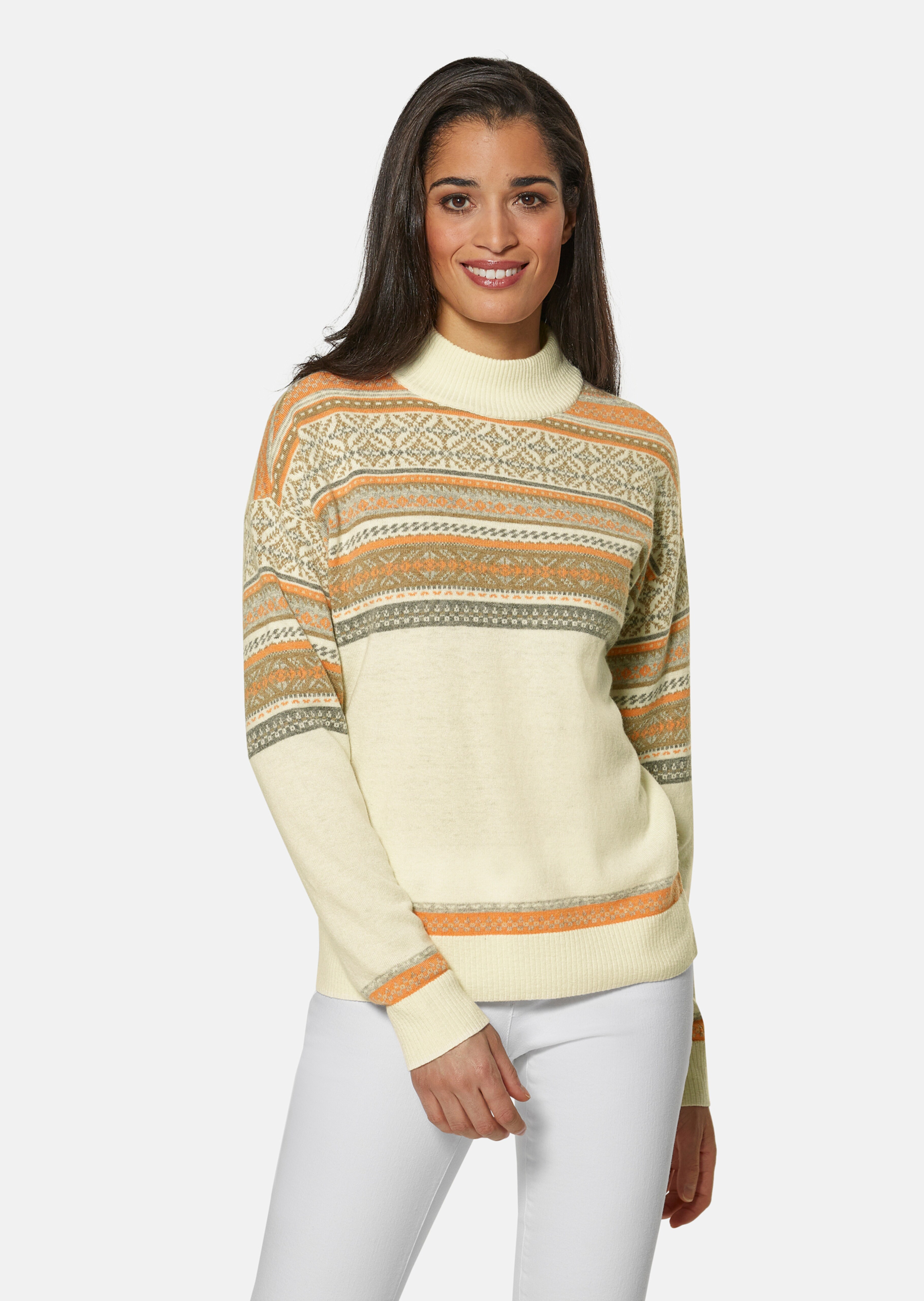 Jacquardpullover im Norweger-Stil