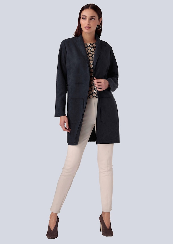 Jacke in Veloursleder-Optik 1