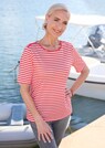 T-shirt à rayures en jersey de viscose thumbnail 7