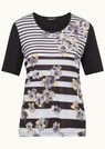 T-shirt rayé avec motif fantaisie thumbnail 2