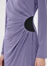 Langarm-Kleid mit seitlicher Raffung thumbnail 4