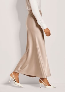 Langer Satin-Rock thumbnail 4