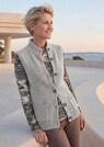 Lichtgewicht tricot vest met knoopsluiting thumbnail 3