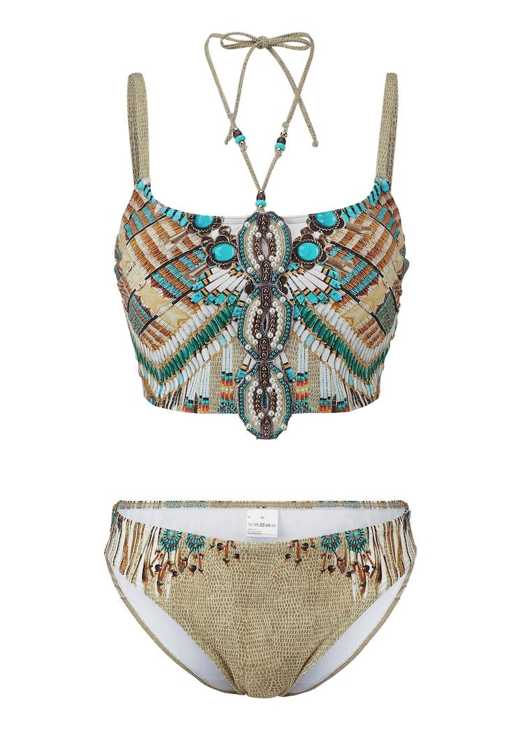 Bikini bandeau style dos-nu