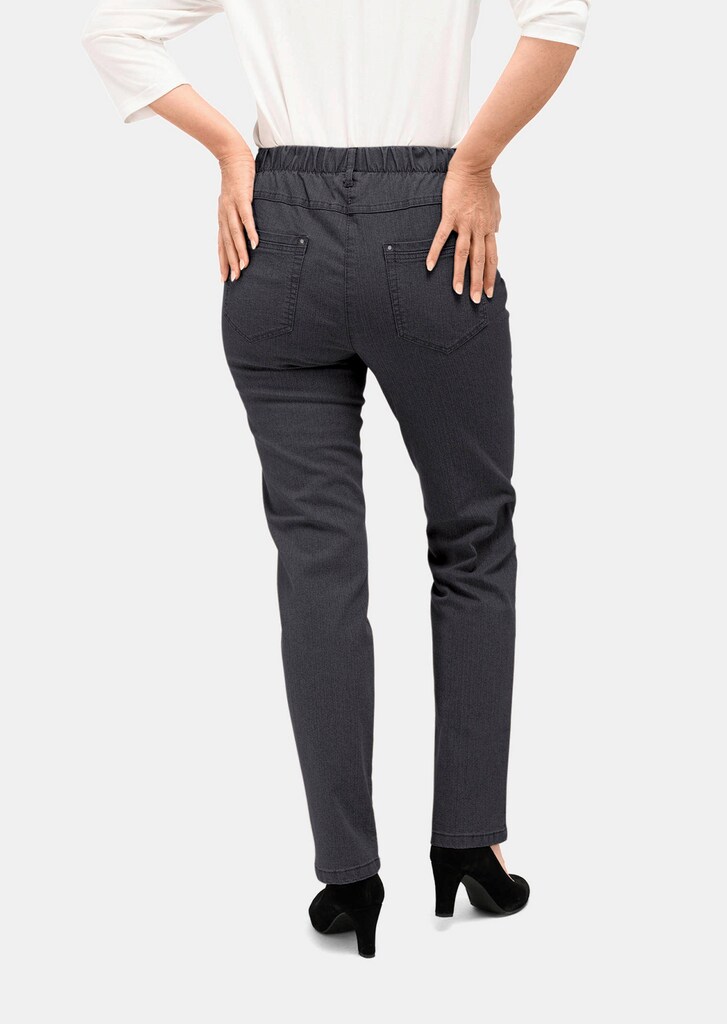 Klassieke jeans LOUISA met elastische tailleband 2