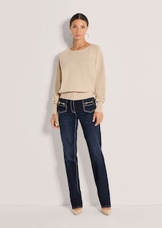 Kaschmirpullover mit Fledermausärmeln thumbnail 2