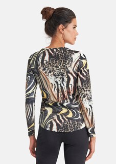 Shirt with abstract animal print thumbnail 3