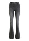 Ausgestellte Jeans mit leichter Waschung thumbnail 1