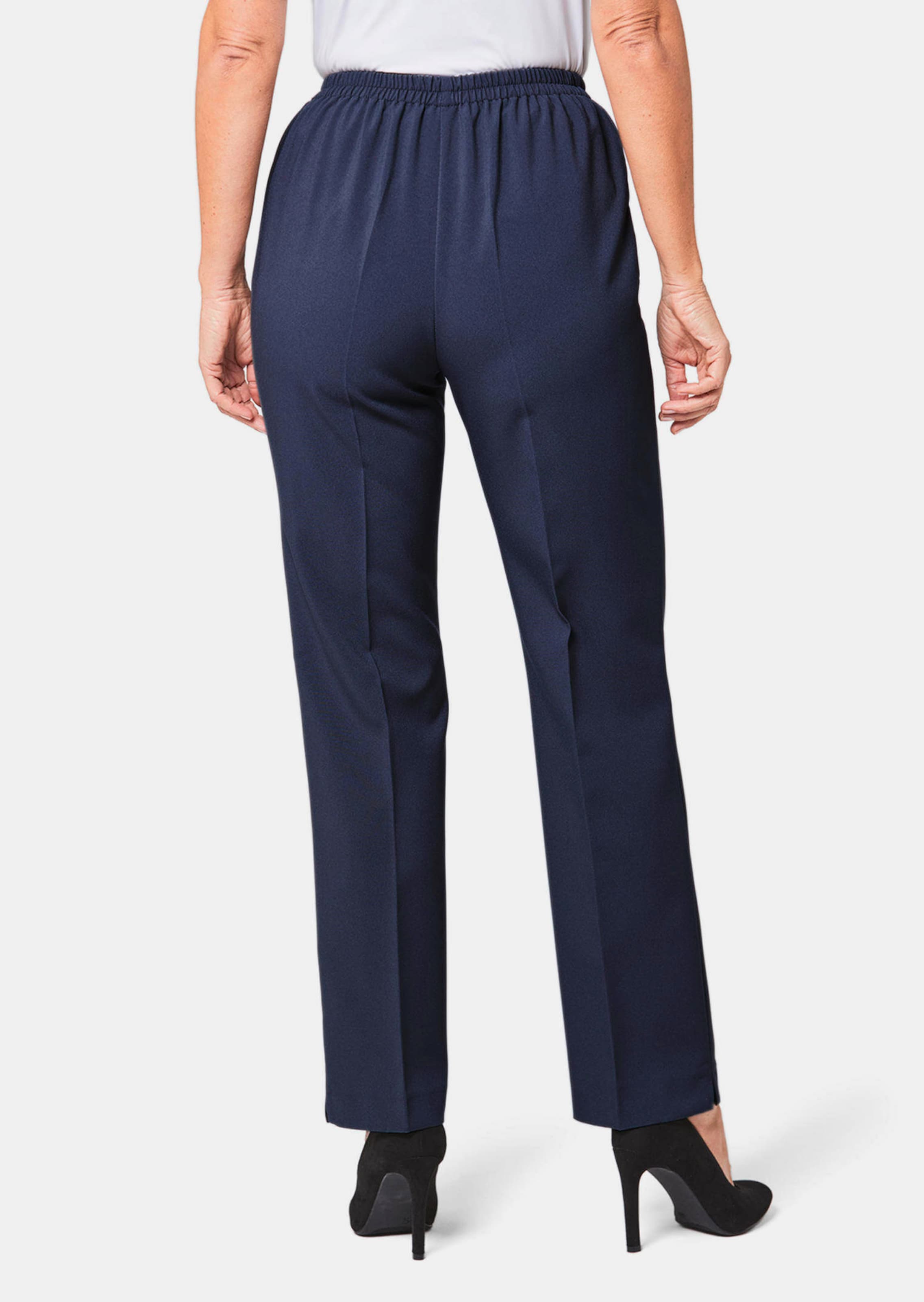 Pantalon facile d'entretien - marine - Gr. 22 de Goldner Fashion