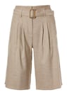 Highwaist-Bermuda mit Bundfalten thumbnail 1