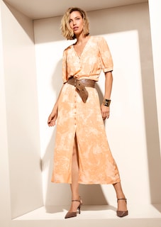 Durchgeknöpftes Sommerkleid mit floralem Print thumbnail 7