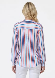 Streifenbluse mit Smokbündchen thumbnail 3