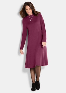 Robe en tricot à la coupe féminine en A thumbnail 1