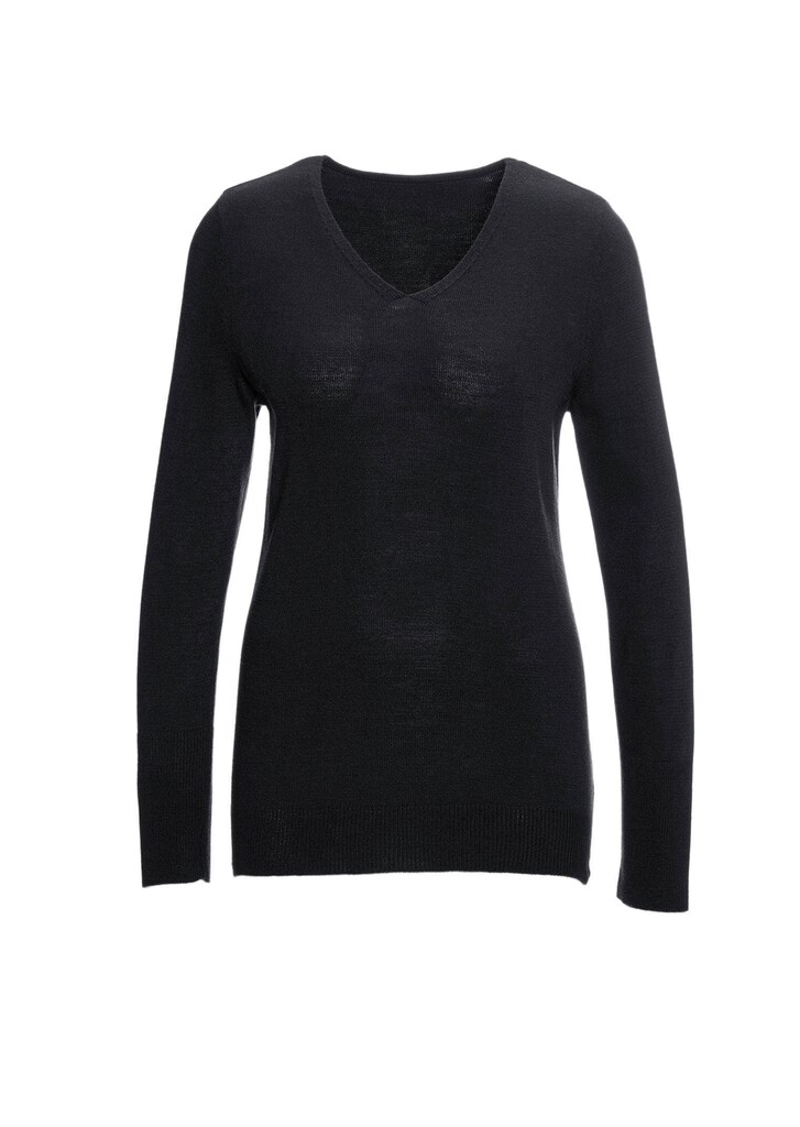 Unkomplizierter Pullover mit V-Ausschnitt