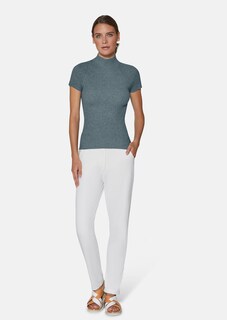 Short sleeve knitted jumper thumbnail 2