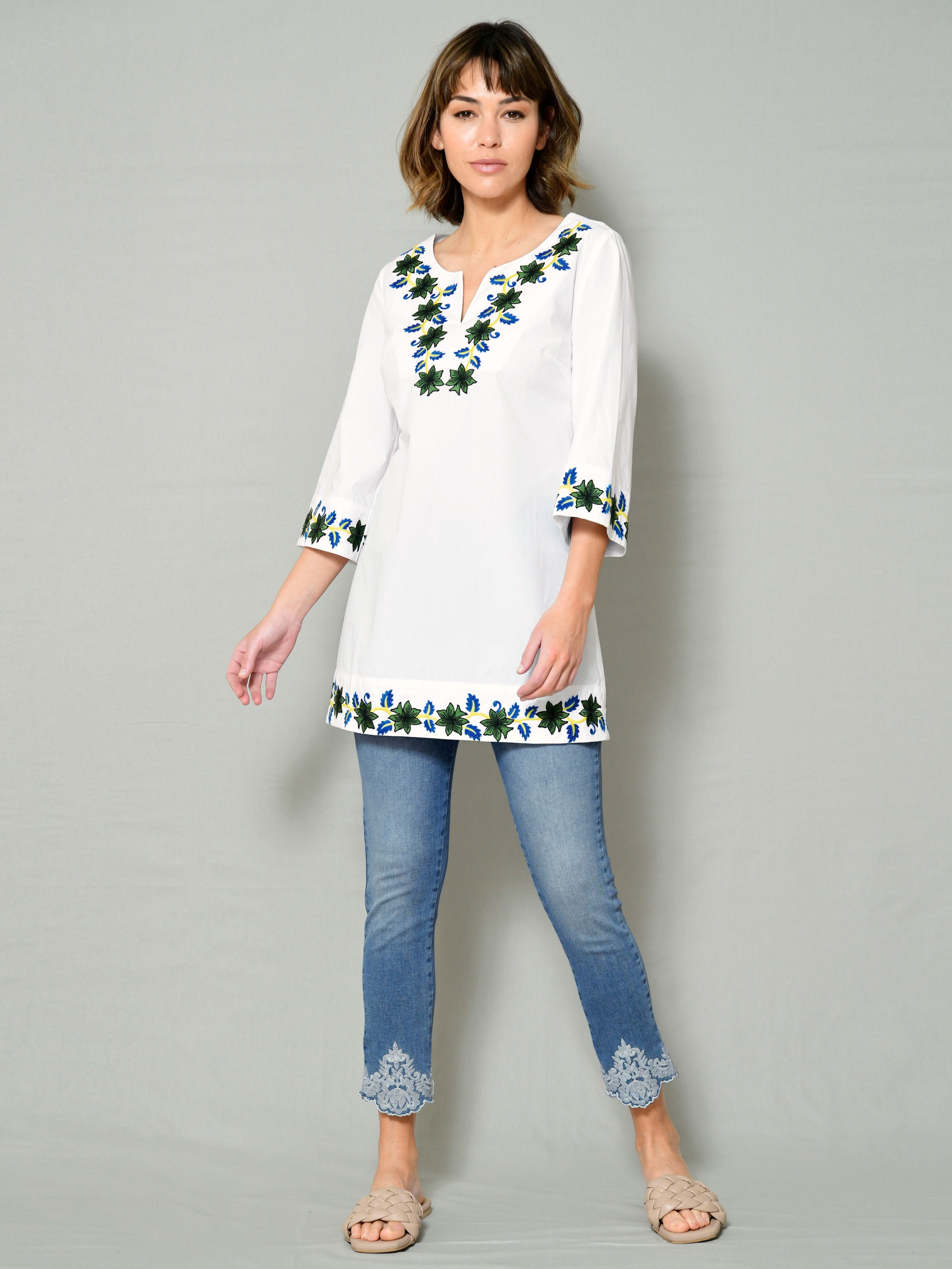 Tunika mit dekorativer Stickerei 3