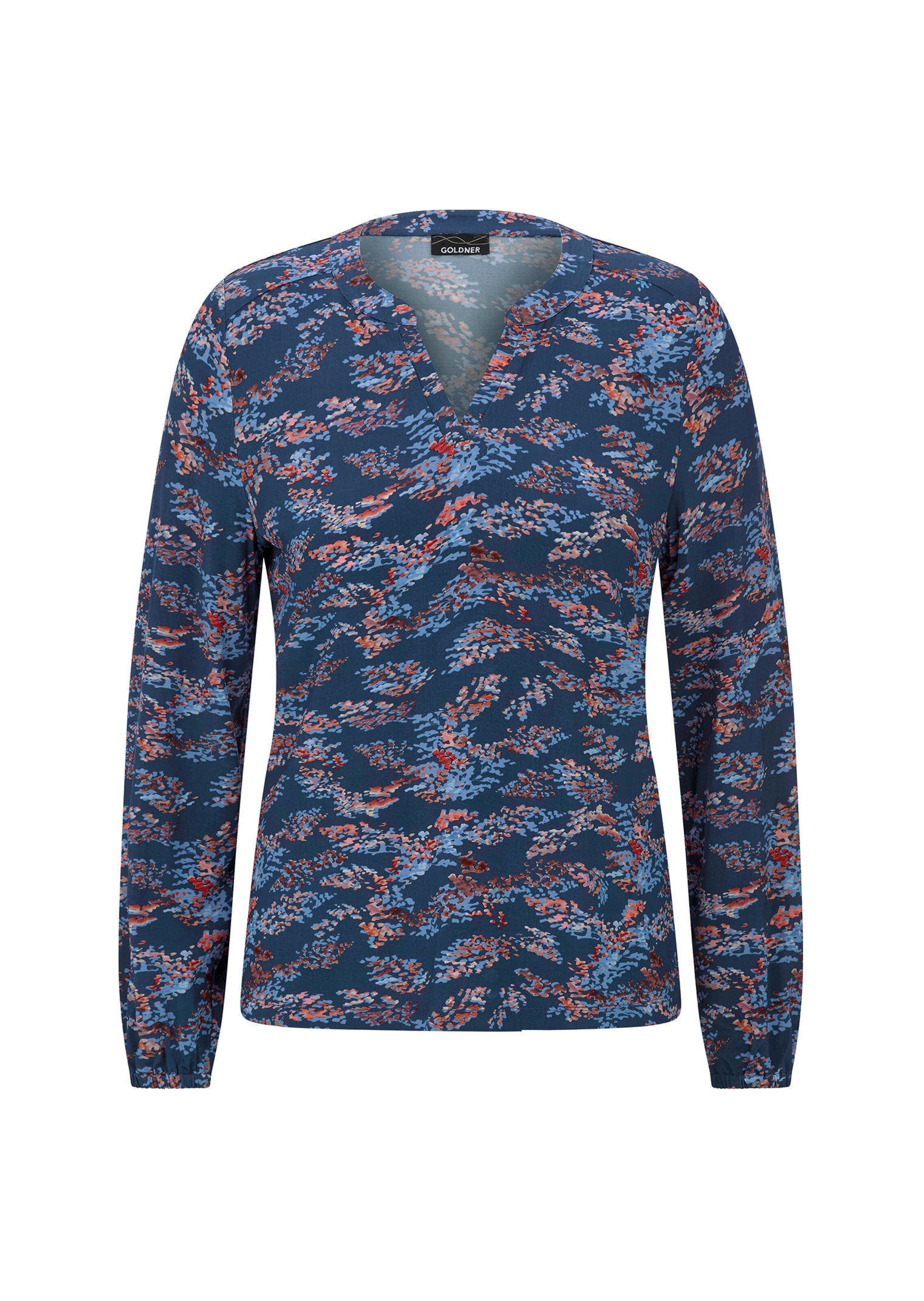Bluse aus schimmerndem Slinky-Jersey