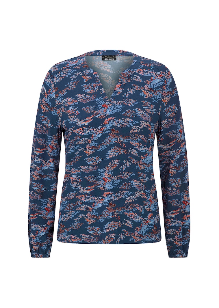 Bluse aus schimmerndem Slinky-Jersey