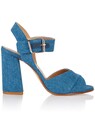 Sandaletten aus Baumwoll-Stoff thumbnail 4