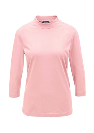 rosé Stehbundshirt aus Antipilling-Qualität