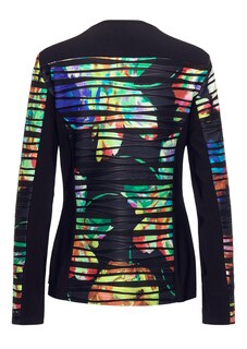Farbenfrohe Jerseyjacke mit feiner Struktur thumbnail 3