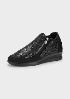 Chaussures confort au look reptile avec zip thumbnail 5