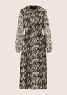 Kleid mit Schlangen-Print und Spitzen-Ärmeln thumbnail 6