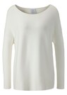 Quergerippter Strick-Pullover mit langen Ärmeln thumbnail 1