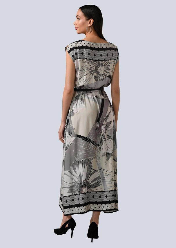 Kleid mit platziertem Blütendruck 6