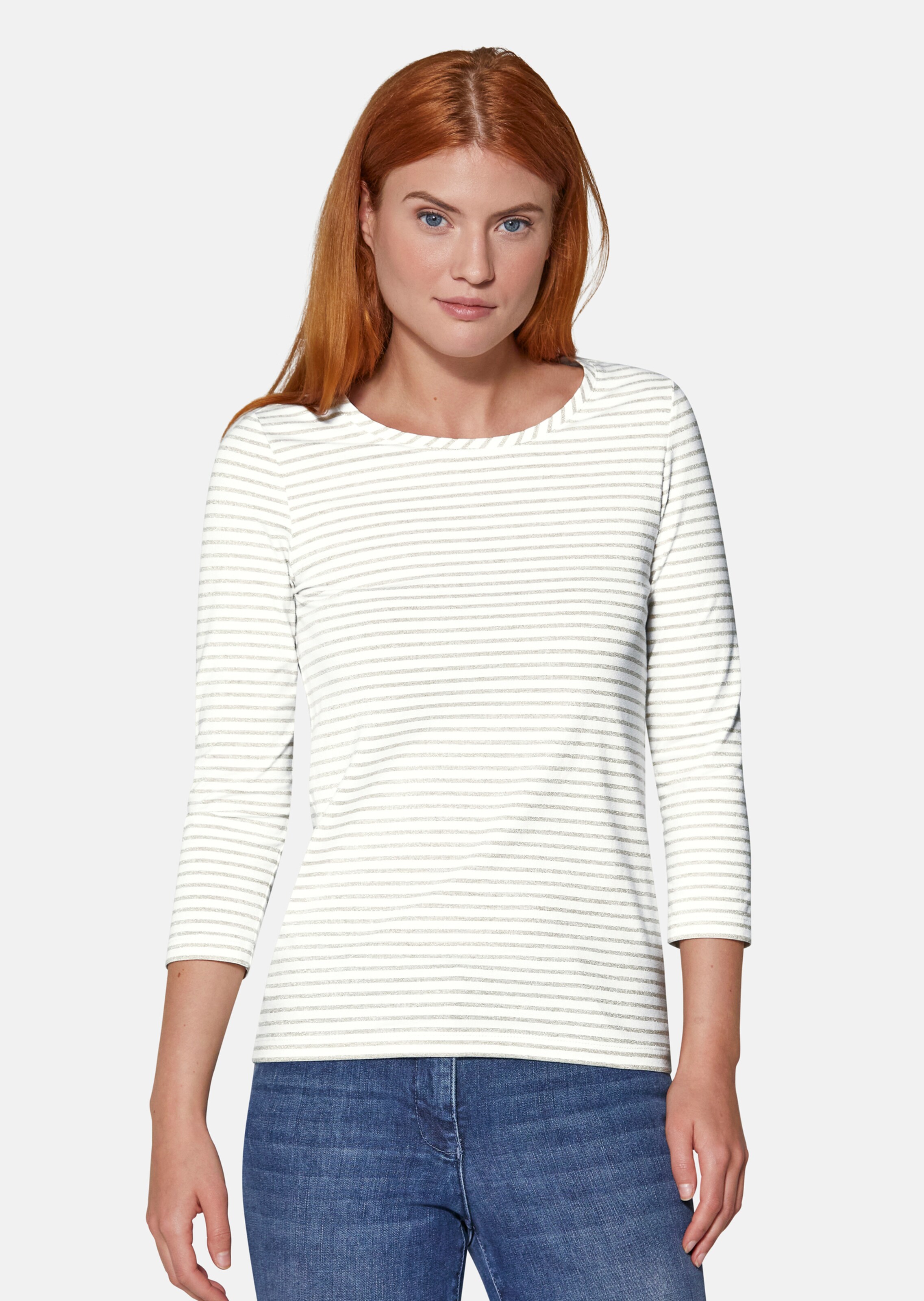 Glänzendes Ringelshirt