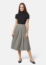 Calf-length pleated skirt in elegant Ceramica fabric thumbnail 2