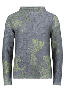 Strickpullover mit Paisley-Print thumbnail 6