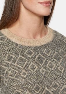 Jacquard-Pullover mit Effektgarn thumbnail 5