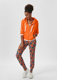 Hooded jacket with wide sleeves thumbnail 1