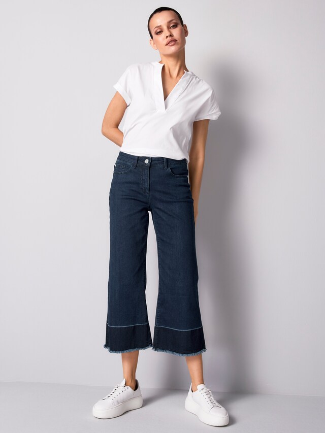 Jeans in Culotte-Passform 2