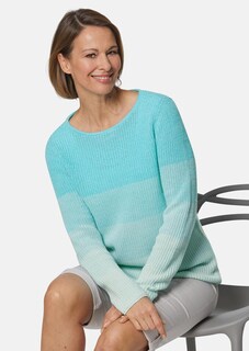 Lichte tricot pullover met een modern kleurverloop thumbnail 4