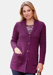 Kuschelweiche Strickjacke in kaschierender Länge thumbnail 1
