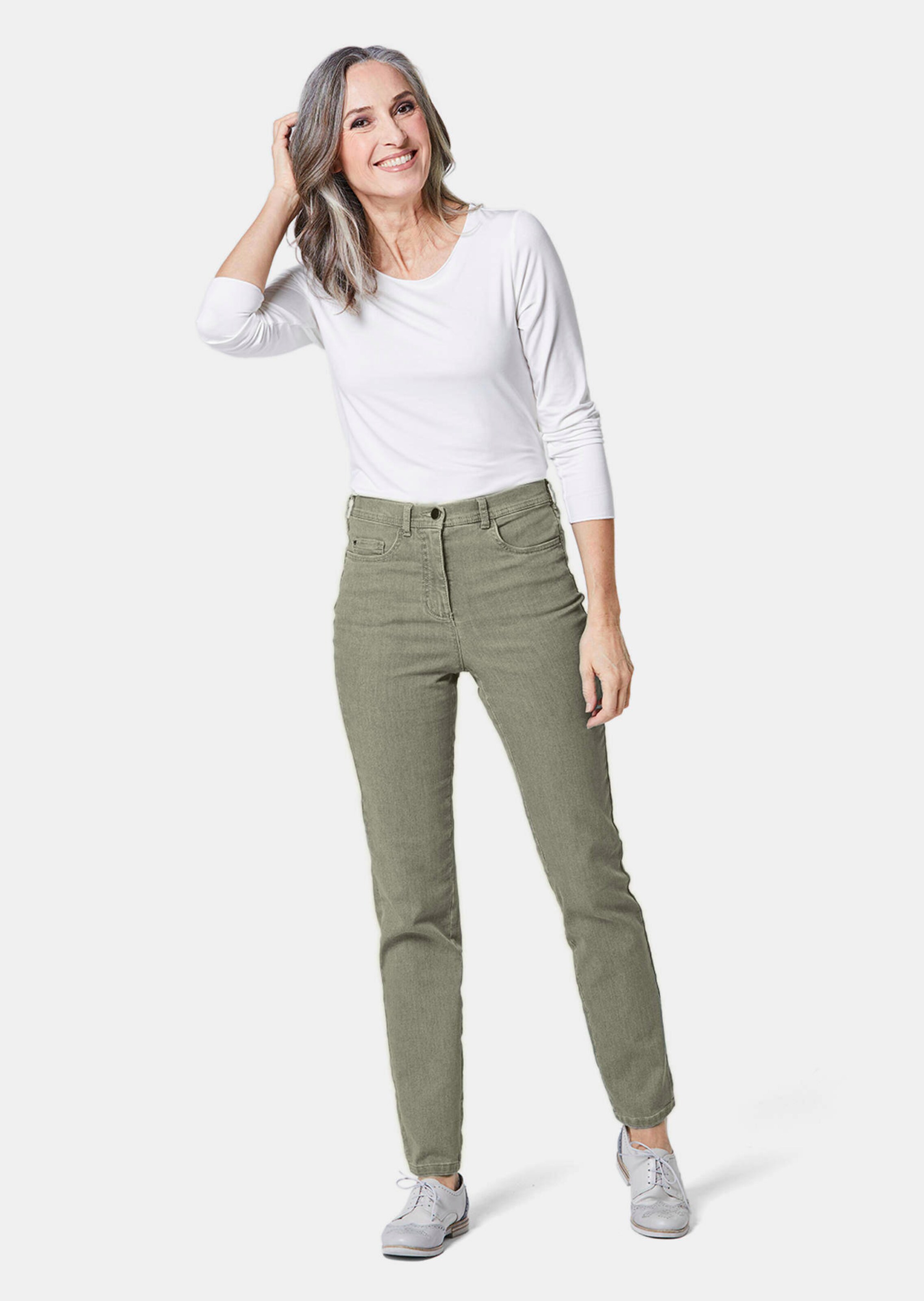 Jean super extensible - vert foncé - Gr. 225 de Goldner Fashion