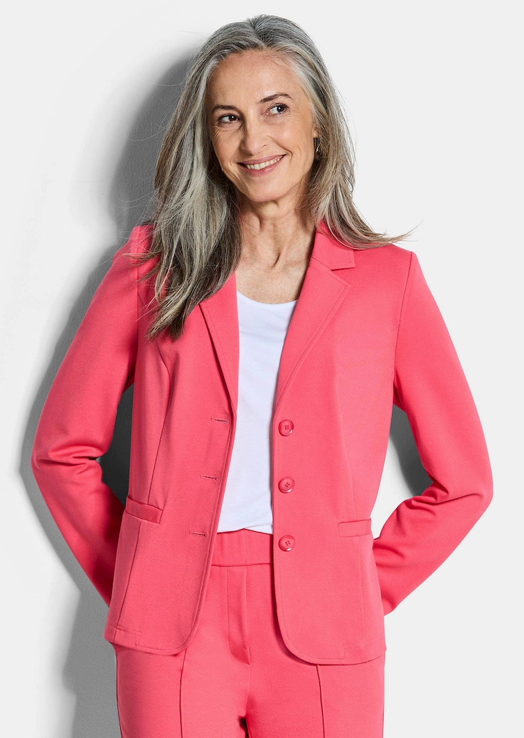 Jersey-Blazer mit Reverskragen