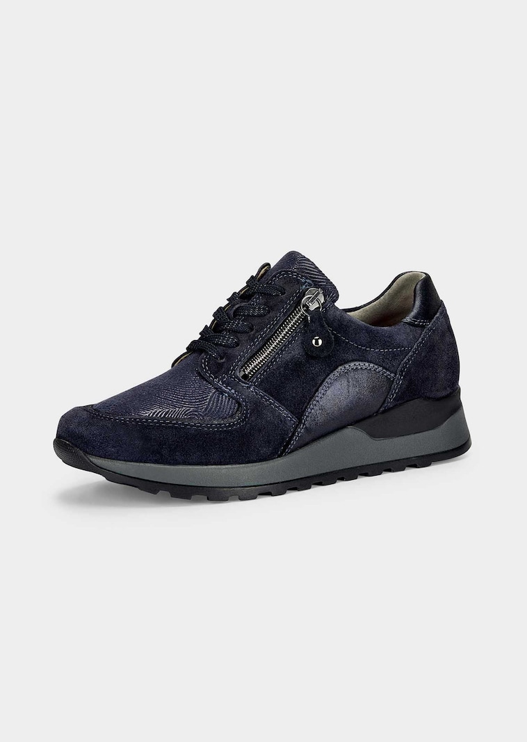 Chaussures Ă lacets hallux en cuir et textile