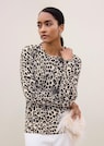 Kaschmirpullover mit Leopardenmuster thumbnail 7