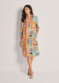 Sommerkleid mit ausgefallenem Patch-Print thumbnail 1
