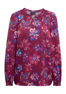 Expressieve blouse met bloemenprint thumbnail 2