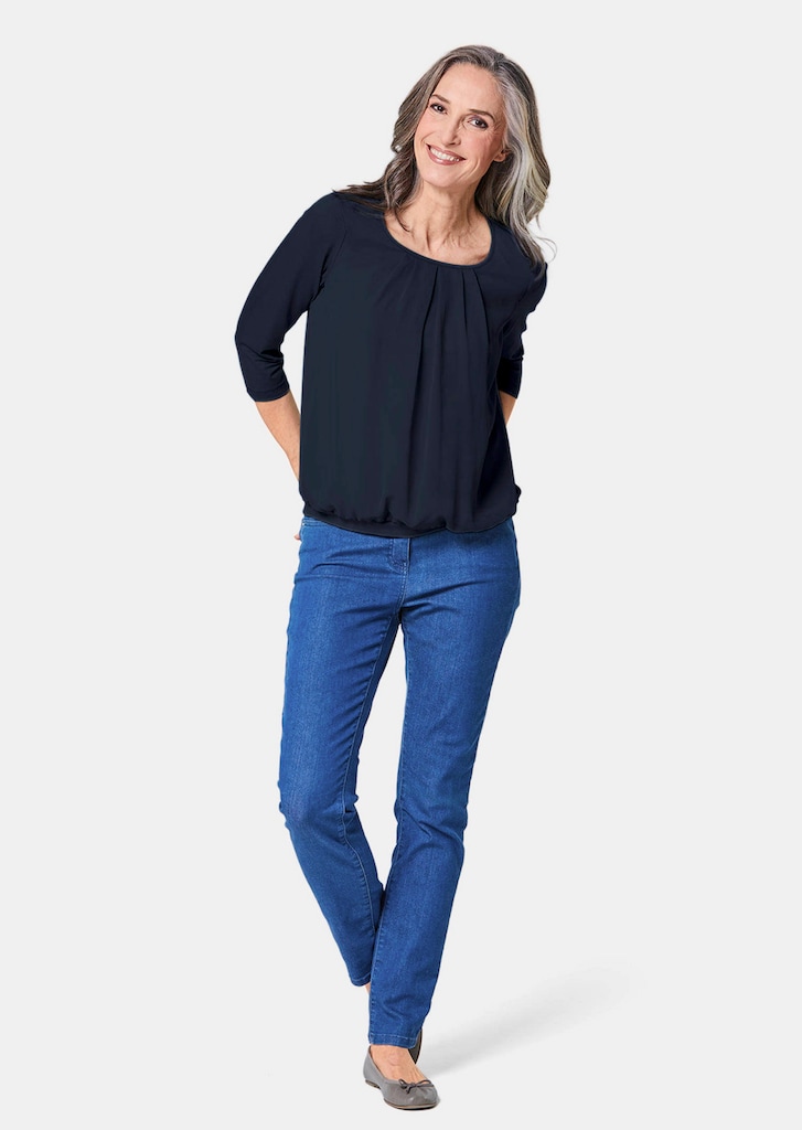 Verzorgd shirt in elegante blouselook