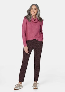 Druckhose LOUISA mit Jacquard-Muster thumbnail 2