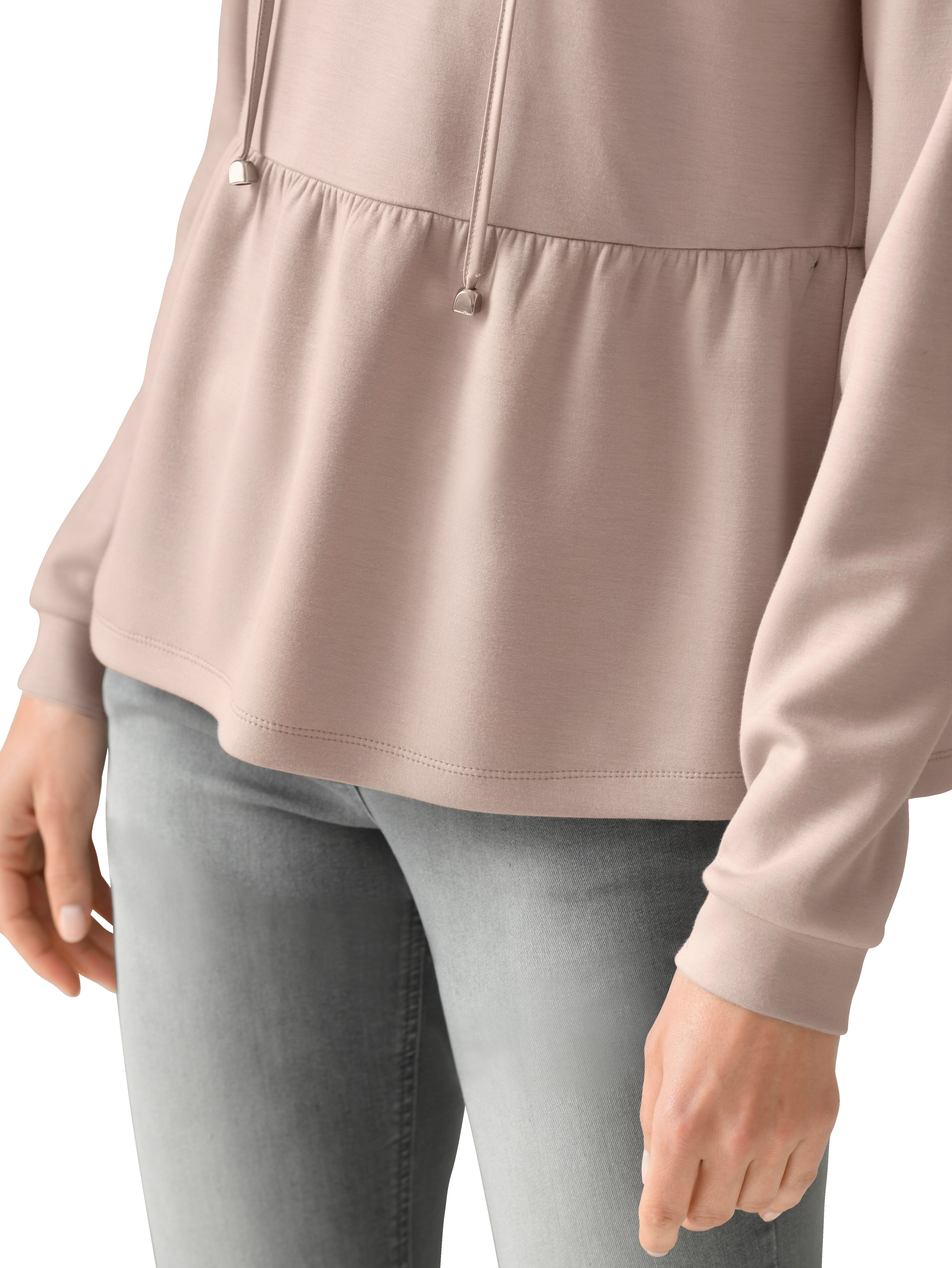 Shirt mit Kapuze und Tunnelzug