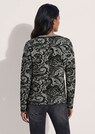 Pull jacquard avec encolure en V thumbnail 3
