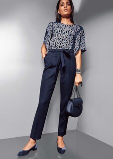 Knöchellange Bundfaltenhose thumbnail 2